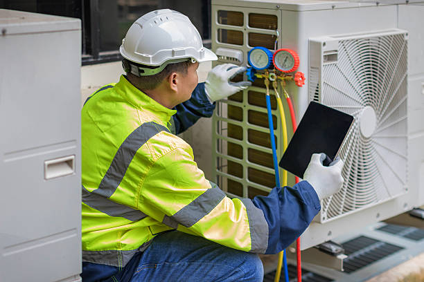 Professional Hvac technician working in Eldorado, WI